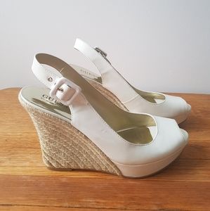 Guess by Marciano Wedges - Size US 9 - White